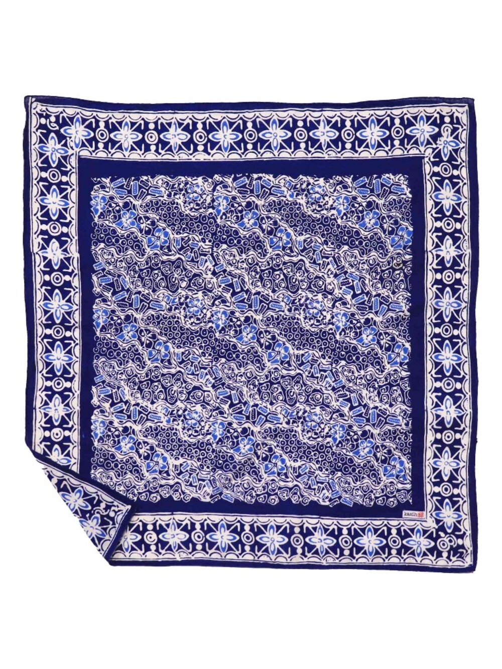 Batik Bandana, 100% Soft Cotton, Blue Magic